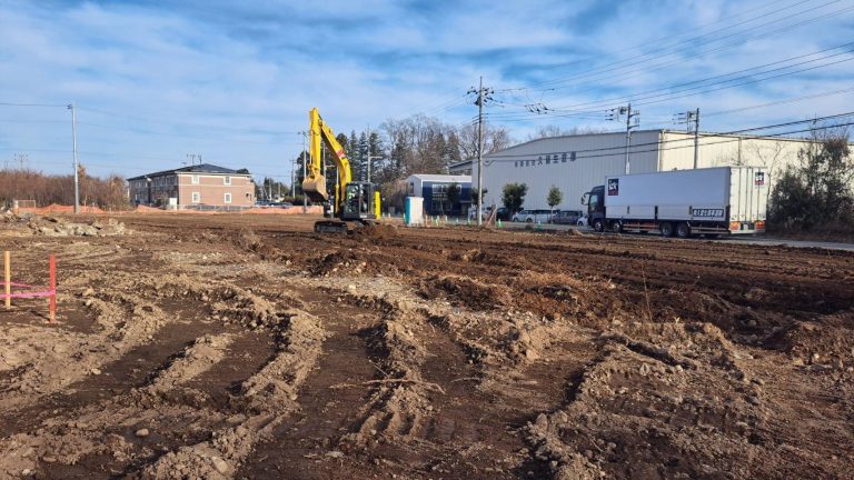 有限会社久留生倉庫様 造成工事①イメージ